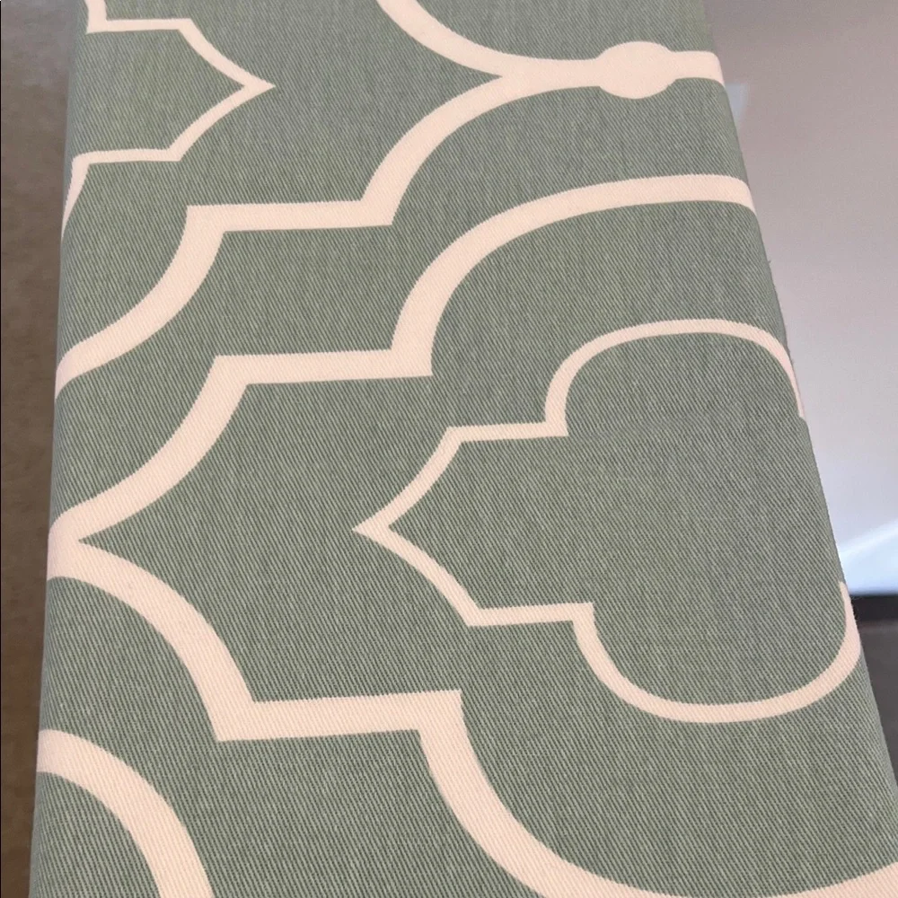 100% Cotton Geometric Shower Curtain - Like New